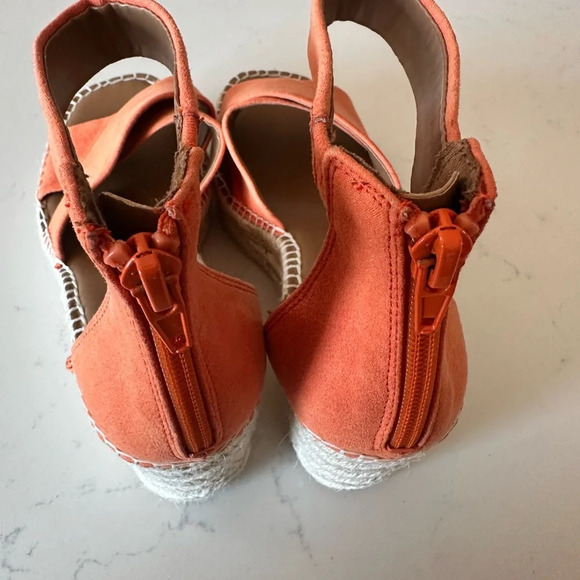 NORDSTROM RACK Caroline Platform Wedge in orange Size: 6 - Picture 4 of 6